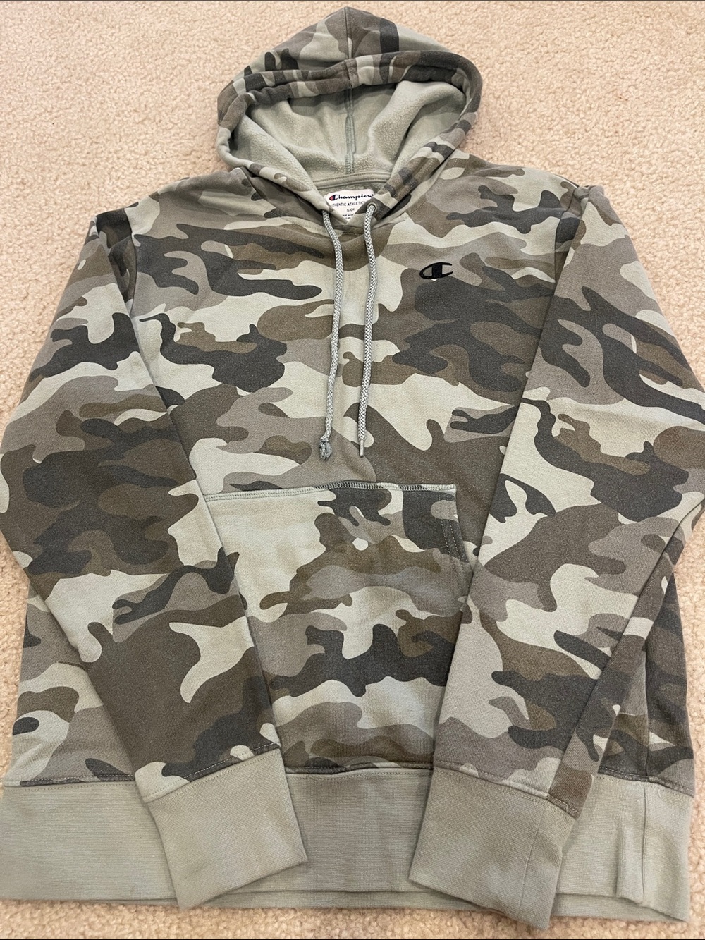 Men’s Champion Camo Print Hoodie Size small